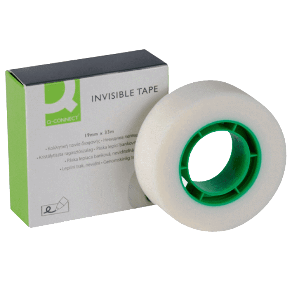 Q-Connect Invisible Tape 19mm x 33 Metres